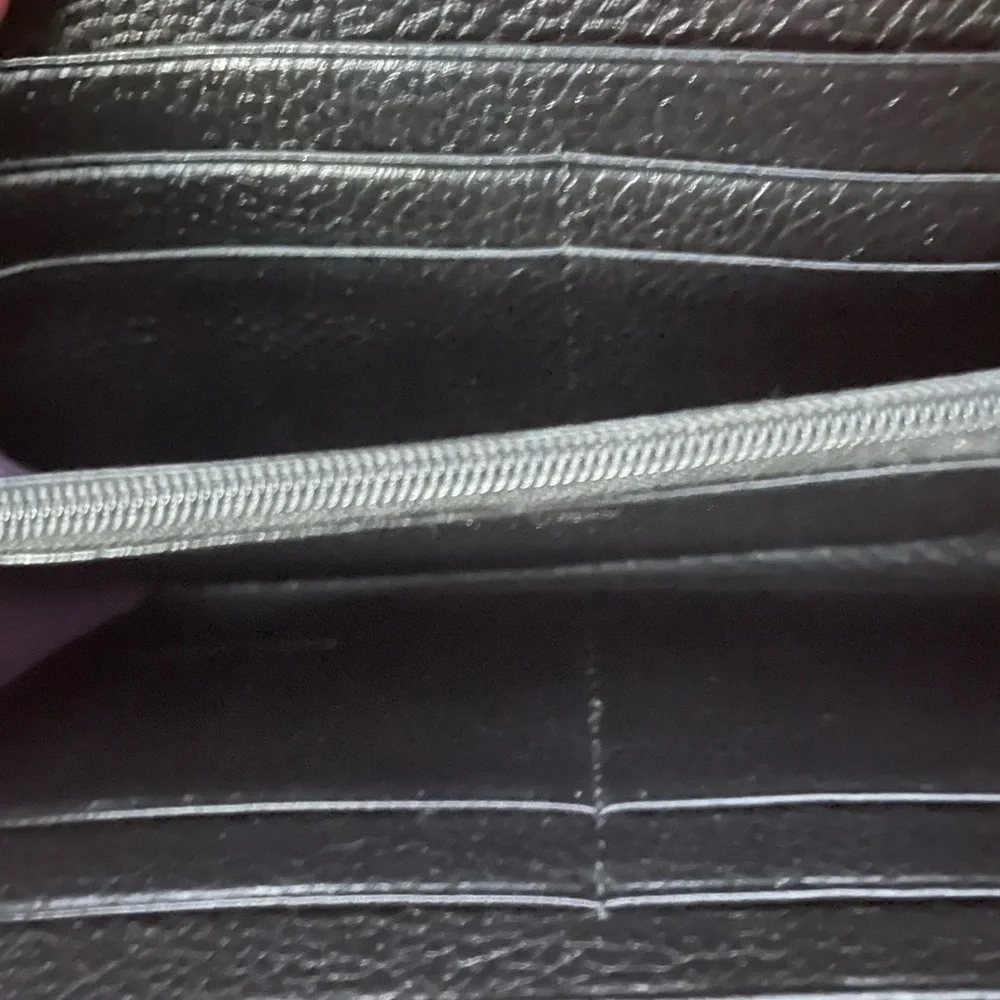 Neiman Marcus Black Blue Wallet